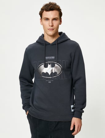 Batman Hoodie Lisanslı Baskılı