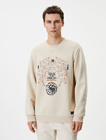 House Of The Dragon Sweatshirt Lisanslı Baskılı