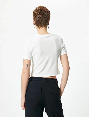 4SAL10195IK Kadın T-shirt EKRU