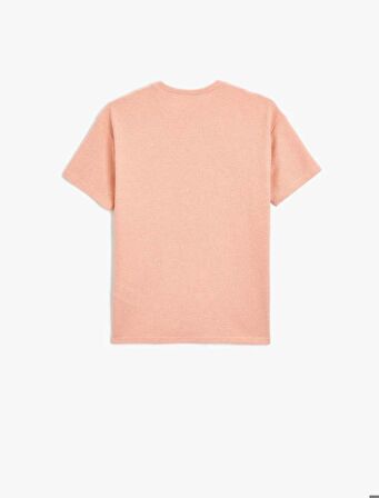4SKB10248TK Koton Erkek Çocuk T-shirt PEMBE