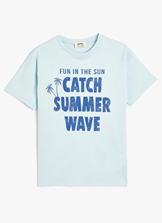 Koton Mavi Erkek Çocuk  T-Shirt 4SKB10287TK