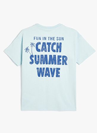 Koton Mavi Erkek Çocuk  T-Shirt 4SKB10287TK
