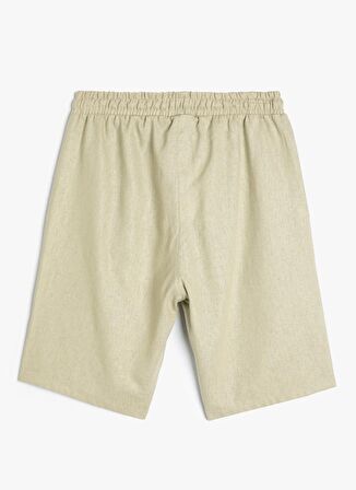 Koton Lastikli Bel Normal Yeşil Erkek Çocuk  Şort 4SKB40089TW
