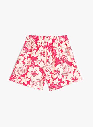 Koton Normal Bel Relaxed Pembe Kız Çocuk Şort 4SKG40063AW