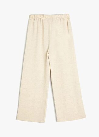 Koton Normal Bel Normal Paça Bej Kadın Chino Pantolon 4SKG40074AW