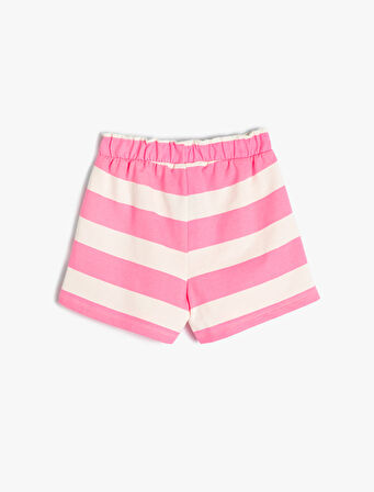 Şort Beli Bağlamalı Pamuklu