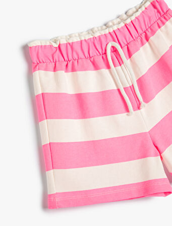 Şort Beli Bağlamalı Pamuklu