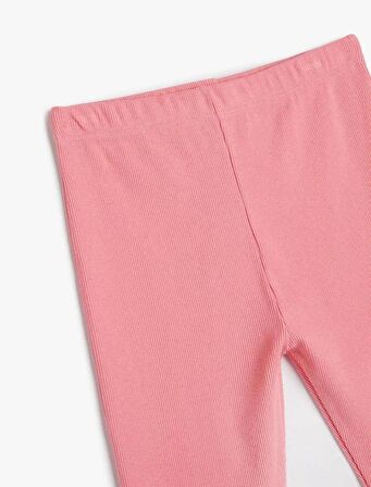 4SKG40090AK Koton Kız Çocuk Tayt PEMBE