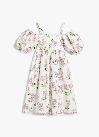 Koton Lila Kız Çocuk Midi Elbise 4SKG80043AW
