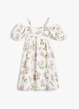 Koton Lila Kız Çocuk Midi Elbise 4SKG80043AW