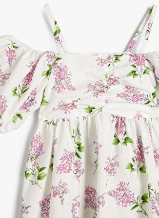 Koton Lila Kız Çocuk Midi Elbise 4SKG80043AW