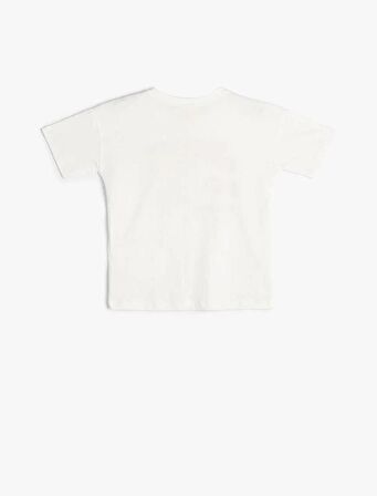 4SMB10193TK Koton Erkek Bebek T-shirt EKRU