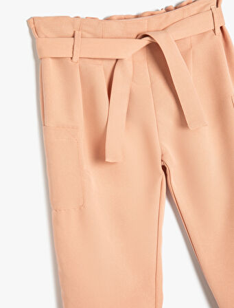 Kargo Jogger Pantolon Kuşak Detaylı Cepli