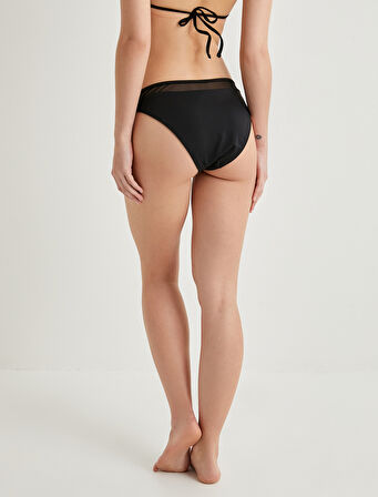 Bikini Altı Bel Detaylı V Kesim Normal Bel