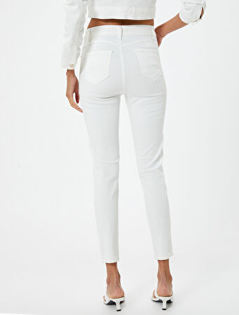 Yüksek Bel Kot Pantolon Skinny Fit Push Up