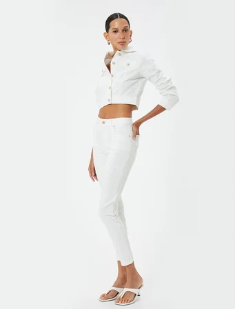 Yüksek Bel Kot Pantolon Skinny Fit Push Up