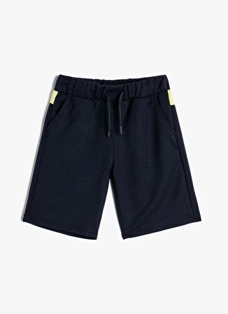Koton Normal Bel Regular Fit Lacivert Erkek Çocuk  Şort 4SKB40125TK