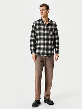 Yıkamalı Kot Pantolon 5 Cepli - Baggy Jean