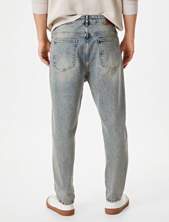 Loose Fit Yıkamalı Kot Pantolon - Steve Jean