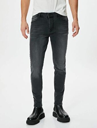4WAM40394ND Trousers Koton Erkek Jean Pantolon SİYAH