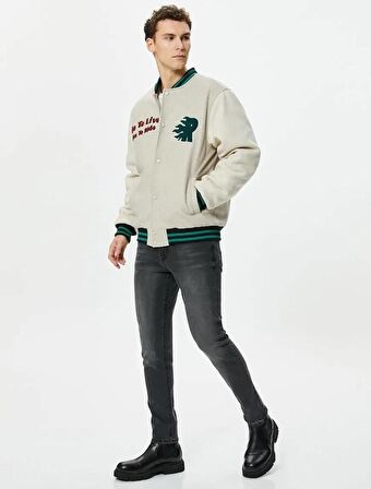 4WAM40394ND Trousers Koton Erkek Jean Pantolon SİYAH