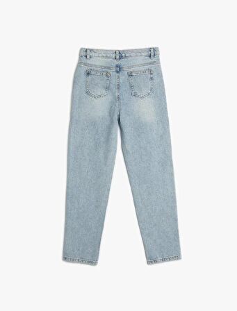 4SKB40018TD Koton Erkek Çocuk Jean Pantolon LIGHT INDIGO