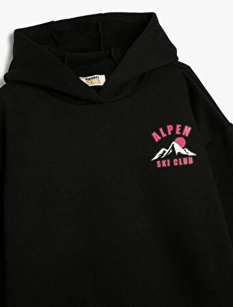 4WKG10701AK Koton Kız Çocuk Sweat SİYAH