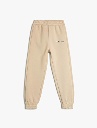 Basic Jogger Eşofman Altı Cepli Beli Bağlamalı Şardonlu