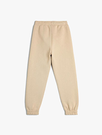 Basic Jogger Eşofman Altı Cepli Beli Bağlamalı Şardonlu