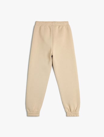 Basic Jogger Eşofman Altı Cepli Beli Bağlamalı Şardonlu