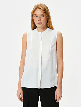 Hakim Yaka Gömlek Kolsuz Roba Detaylı