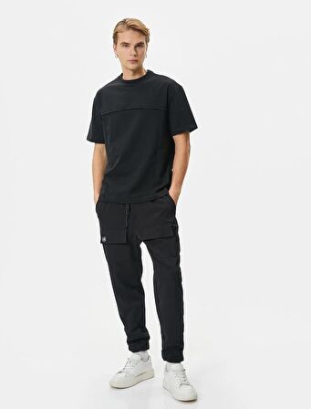 Koton Erkek T-shirt 4SAM10260HK SİYAH