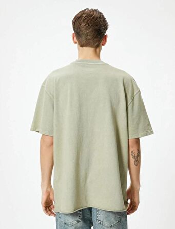 4SAM10314HK Koton Erkek T-shirt HAKİ