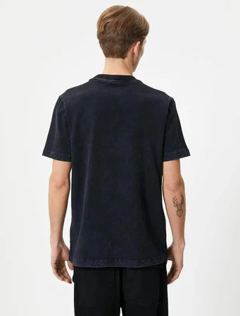 4SAM10315HK Koton Erkek T-shirt ANTRASİT