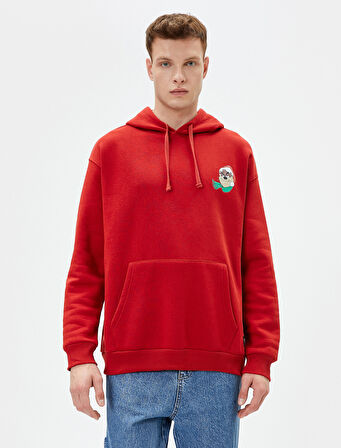 Tazmanya Canavarı Kanguru Cepli Hoodie Lisanslı Baskılı
