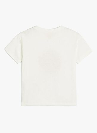 Koton Baskılı Ekru Erkek T-Shirt 4SMB10213TK-A