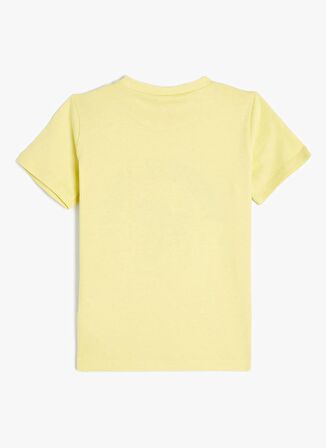 Koton Baskılı Sarı Erkek T-Shirt 4SMB10227TK-A