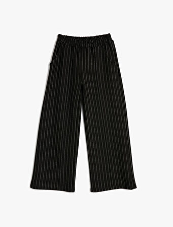 İspanyol Paça Pantolon Beli Lastikli