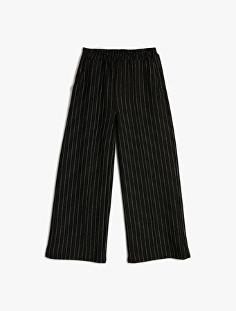 İspanyol Paça Pantolon Beli Lastikli