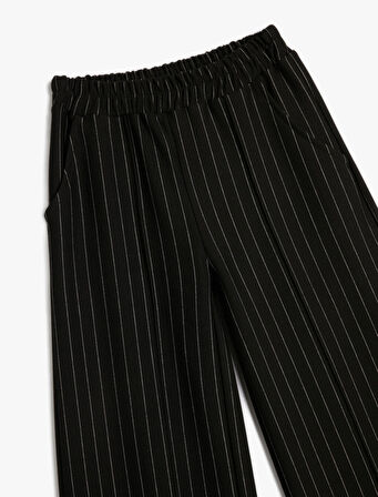 İspanyol Paça Pantolon Beli Lastikli