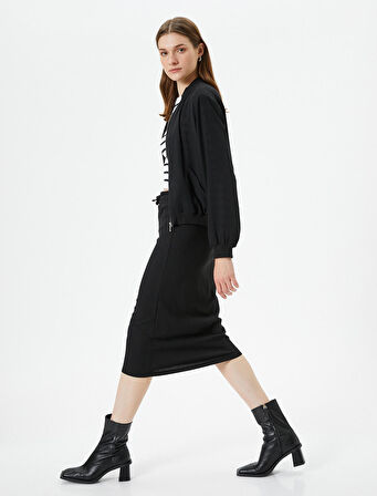 Midi Etek Beli Bağcıklı