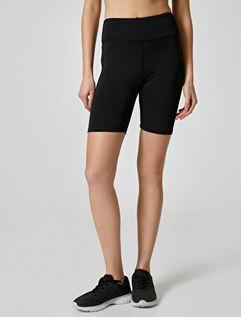 Spor Biker Tayt Yüksek Bel Slim Fit