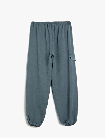Jogger Pantolon Cep Detaylı Beli Lastikli