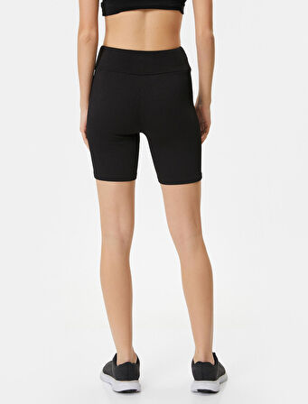 Biker Tayt Spor Yüksek Bel Slim Fit 