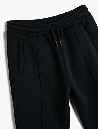 Basic Jogger Eşofman Altı Şardonlu Cepli Beli Bağlamalı