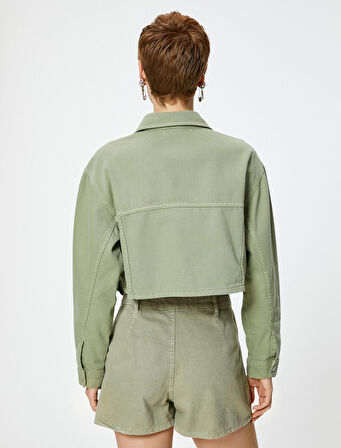 Kot Ceket Kargo Cepli Kapaklı Pamuklu