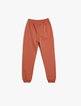 Basic Jogger Eşofman Altı Cepli Beli Bağlamalı Şardonlu Pamuklu