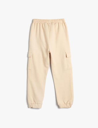 Basic Kargo Jogger Eşofman Altı Cepli Beli Lastikli