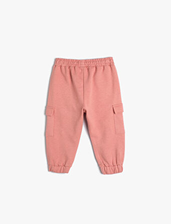 Basic Kargo Jogger Eşofman Altı Cepli Beli Lastikli