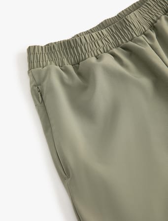 Spor Jogger Eşofman Altı Fermuarlı Cepli Beli Lastikli